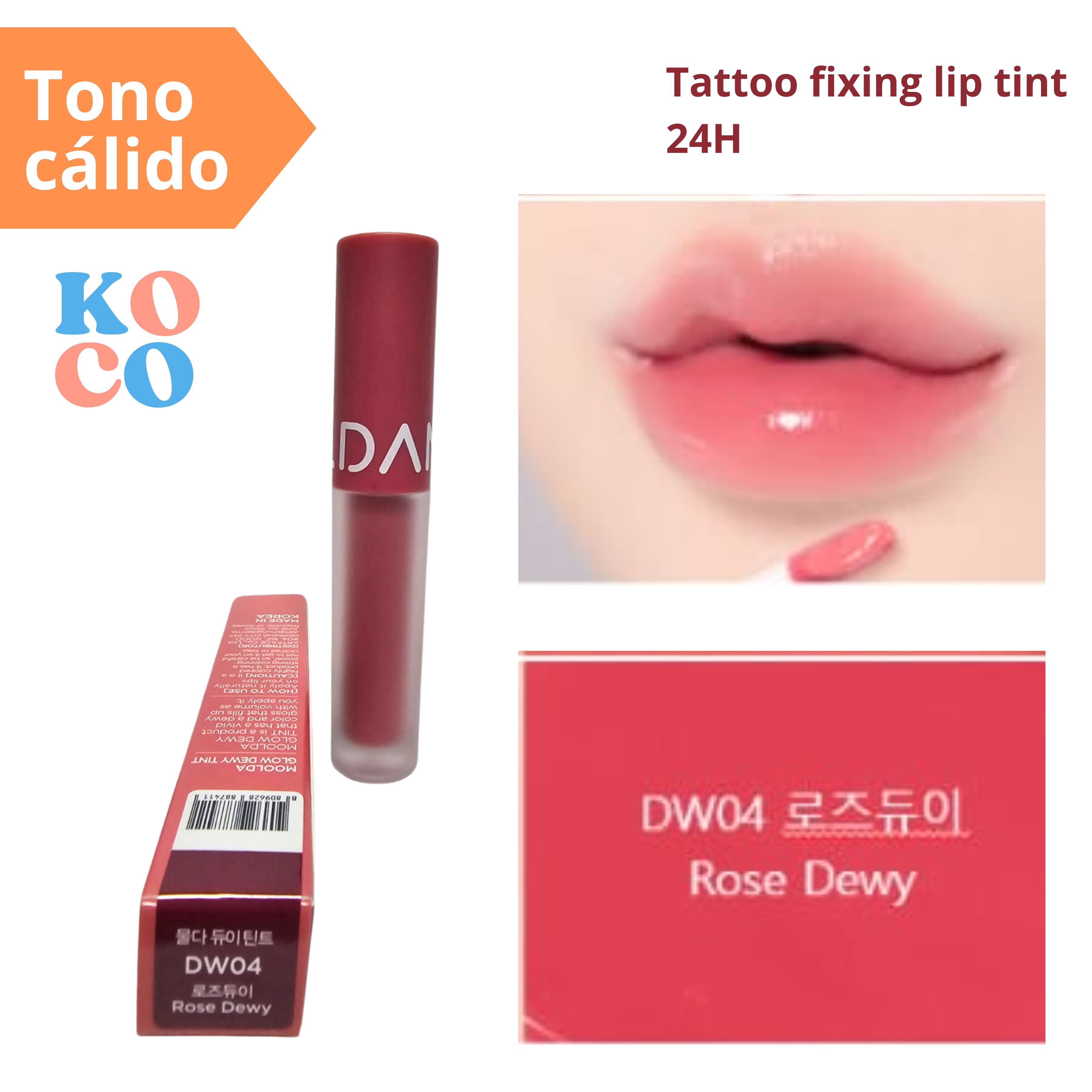 MOOLDA Labial brillo para labios, Tattoo fixing lip tint