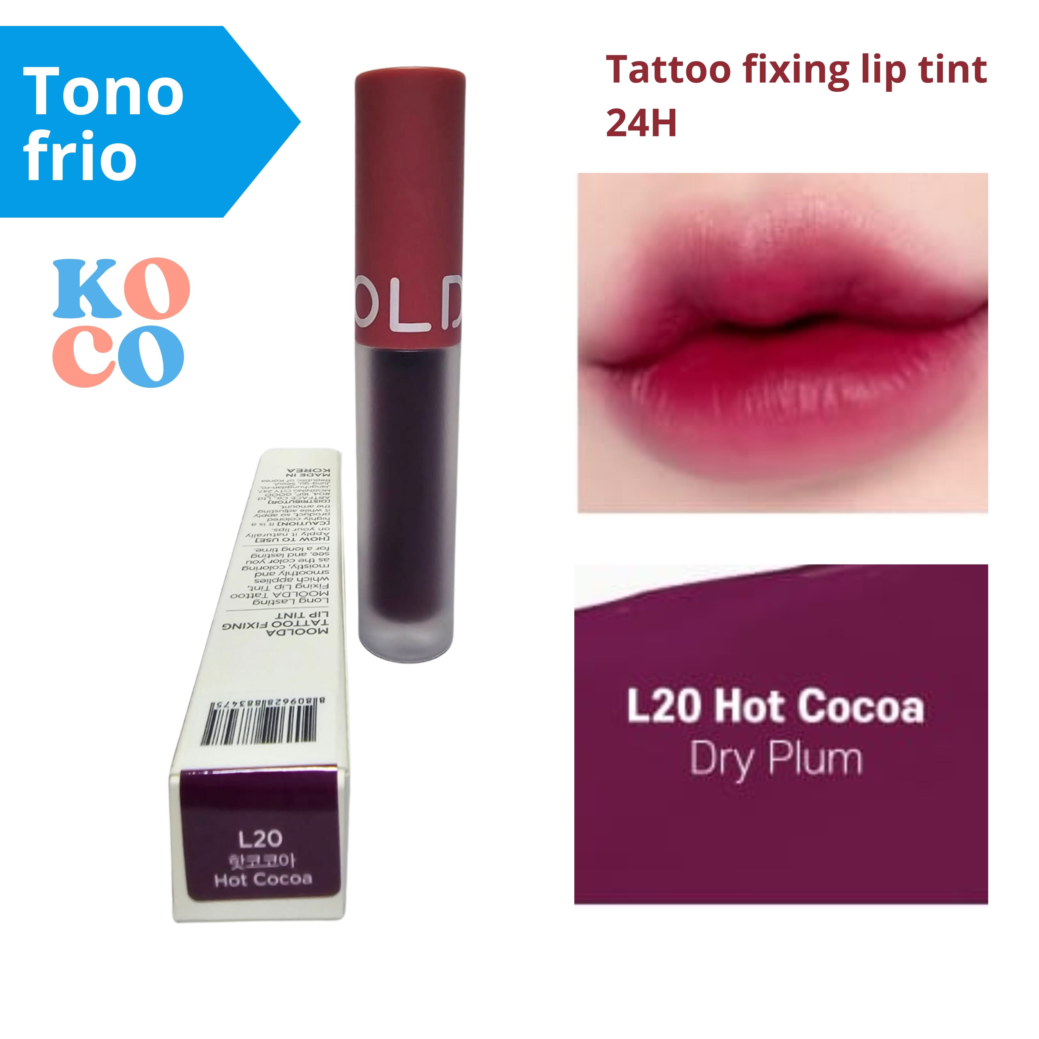 MOOLDA Labial brillo para labios, Tattoo fixing lip tint
