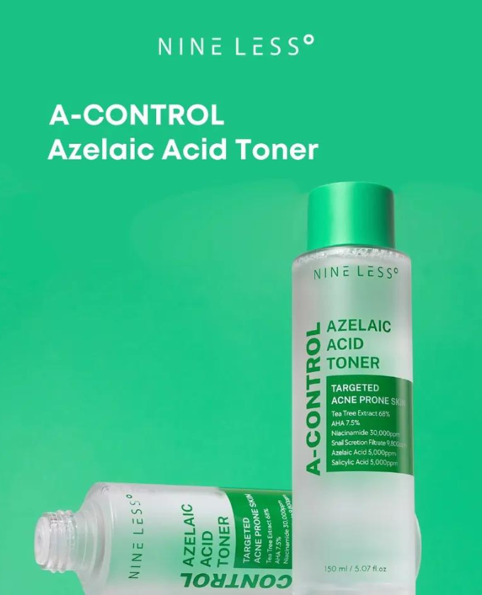 NINELESS A-CONTROL AZELAIC ACID TONER 150ML.