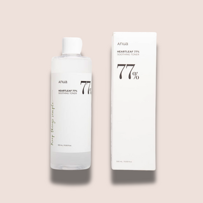 HEARTLEAF 77% SOOTHING TONER 500ml (Tónico)