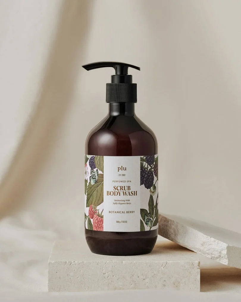 PLU PERFUMED SPA SCRUB BODY WASH BOTANICL BERRY
