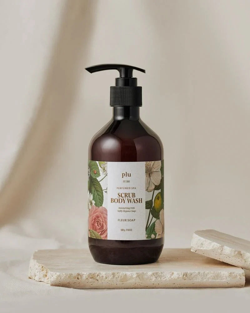 PLU PERFUMED SPA SCRUPBODY WASH FLEUR SOAP