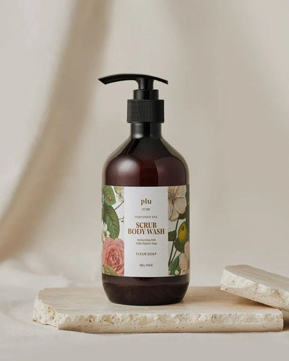PLU PERFUMED SPA SCRUPBODY WASH FLEUR SOAP