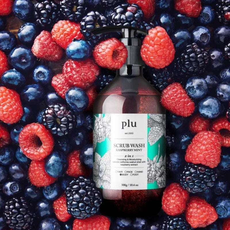 PLU SCRUB WASH RASPBERRY MINT