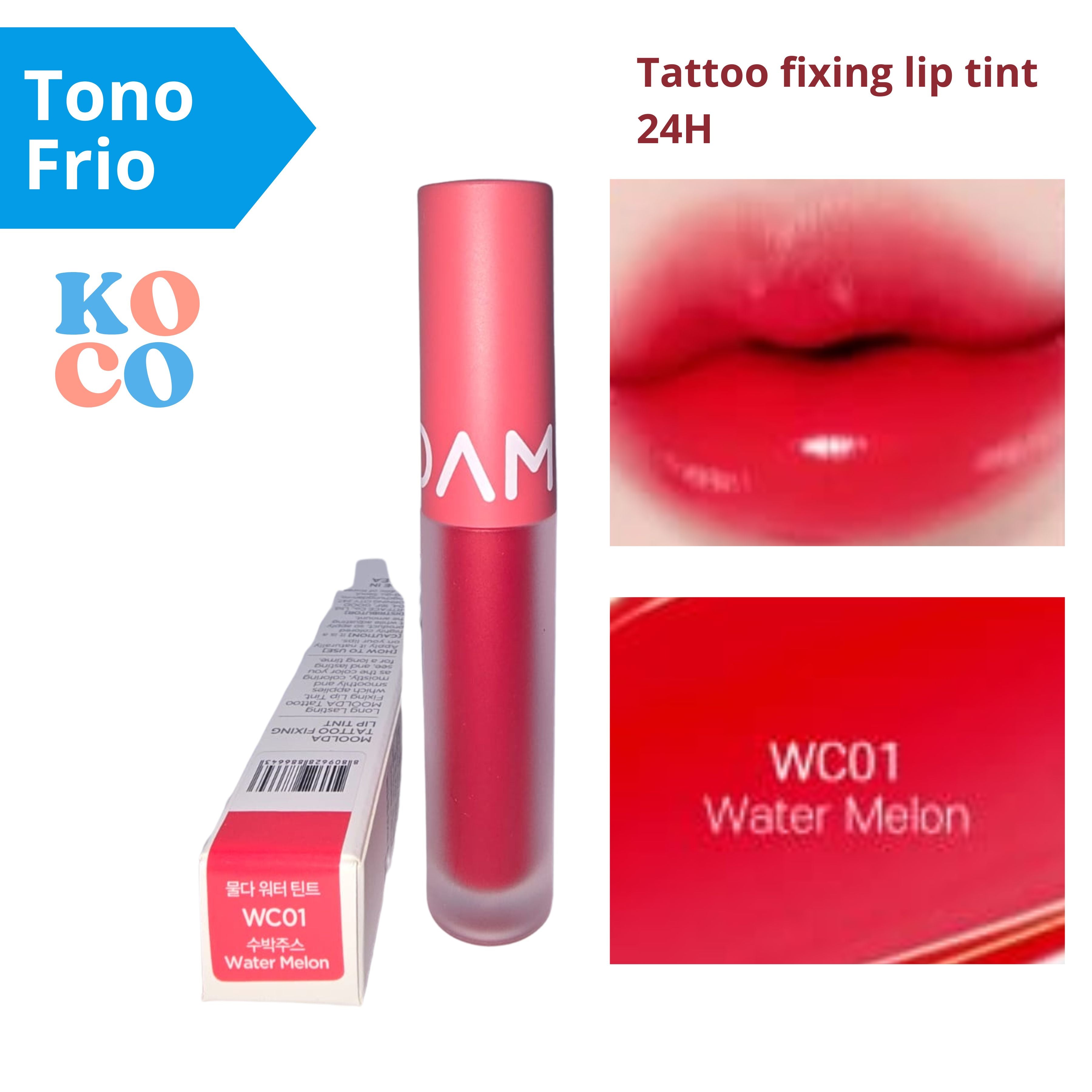 Labial brillo para labios Moolda, Tattoo fixing lip tint