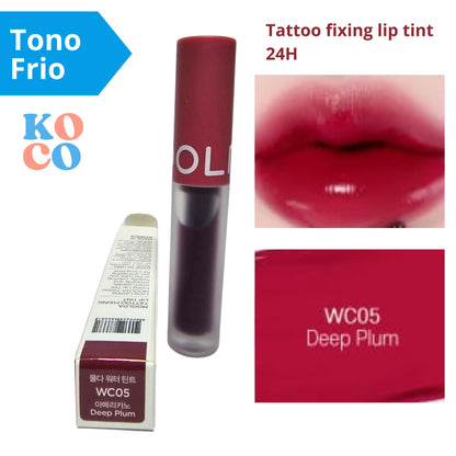 Labial brillo para labios Moolda, Tattoo fixing lip tint